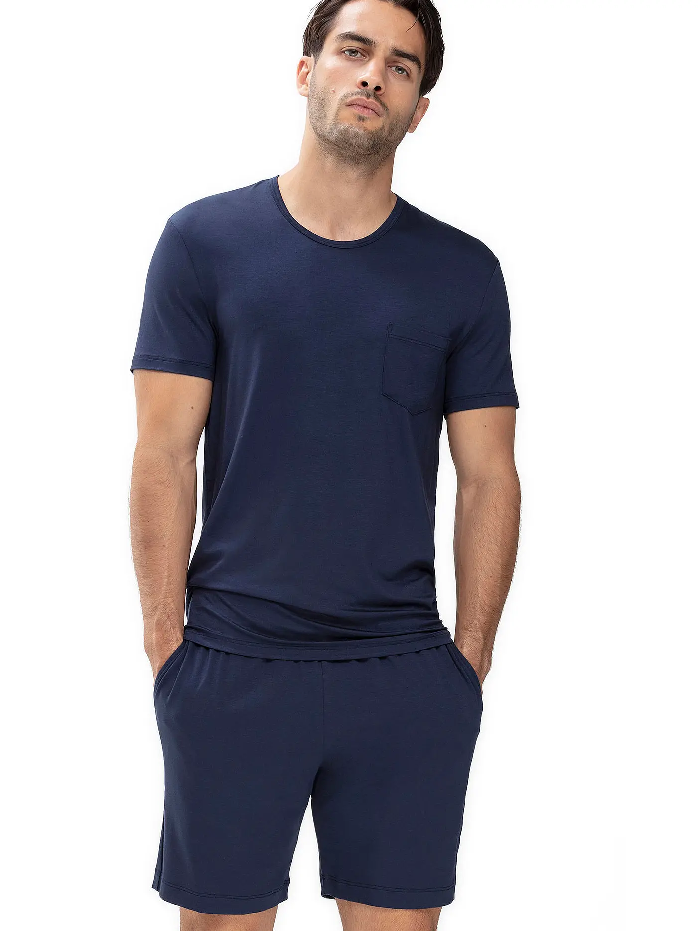 MEY | Pyjama T-Shirt | blau